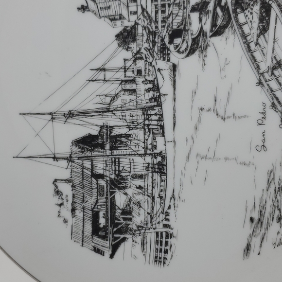 Gorham Limited Edition Lionel Barrymore "SAN PEDRO" Plate - Picture 5 of 9